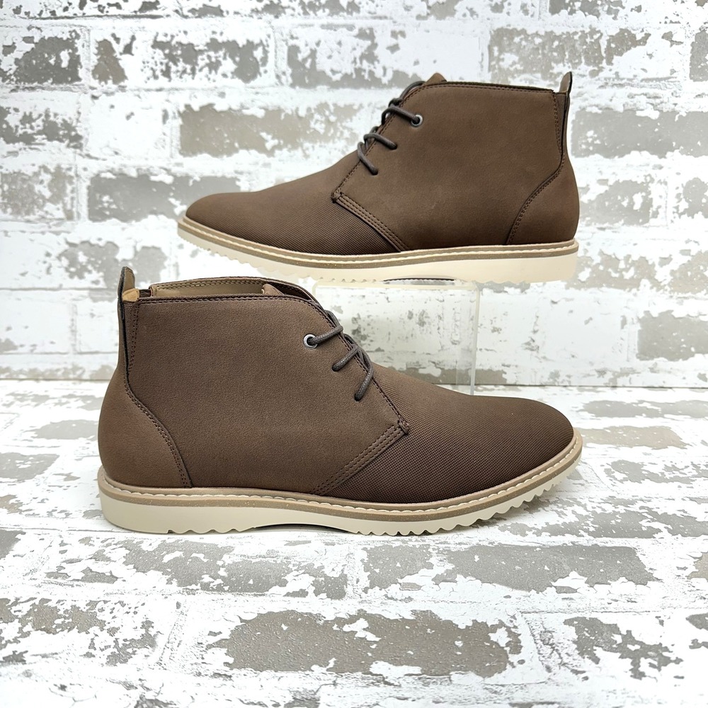 Hawker Rye Chukka Boots Mens Size 11.5 Brown‎ Lace Up Casual Rubber Sole